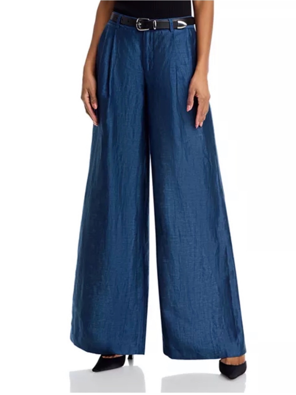 L'AGENCE Allanah Mid Rise Wide Leg Pants